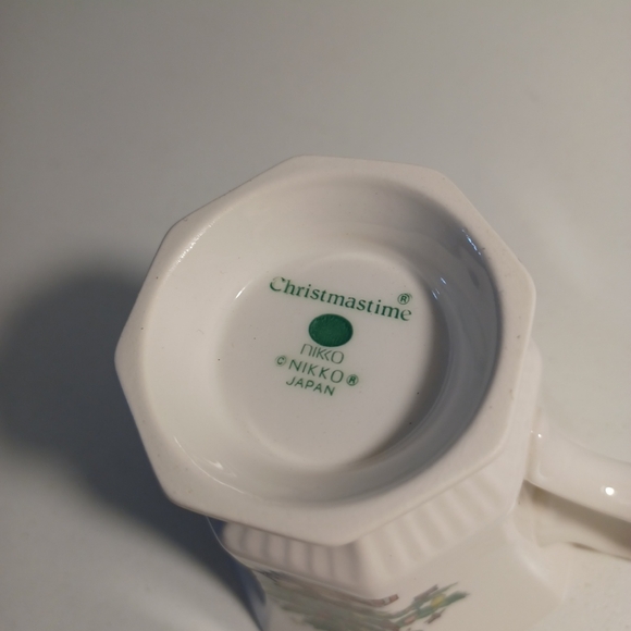 Nikko christmastime set of 2 coffee tea cups fine china - Picture 4 of 9